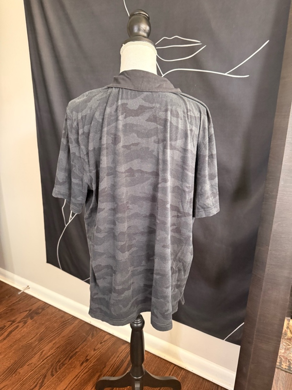 Men’s Municipal Gray Camo Polo Shirt - Picture 3 of 5